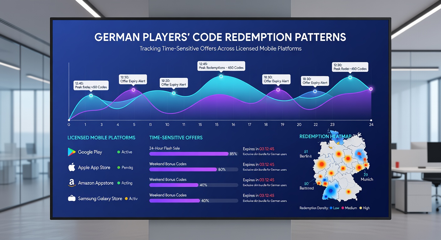 Detaillierte Grafik zu Einlösungsmustern zeitlich begrenzter Bonus-Codes auf mobilen Geräten