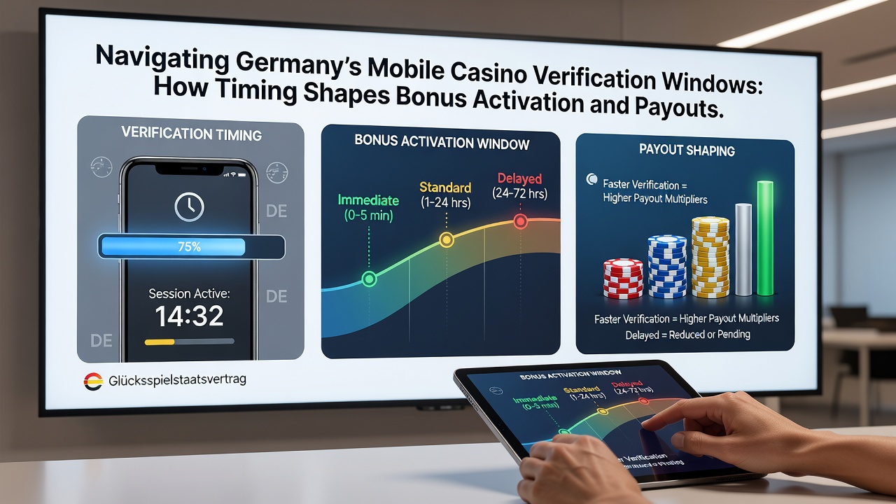 Illustration der Auszahlungsströme und Bonuszyklen mit mobilen Verifizierungselementen